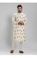 Cotton Printed Long Panjabi For Men (KRP11)